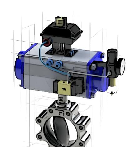 Freture Butterfly Valve by Freture for Industrial : Colours available: Grey