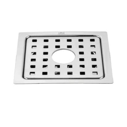Lipka YU Square Floor Drain (5 x 5 Inches) with Hole