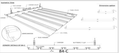 Oculus Ceiling System by Oculus for Exterior : Colours available: Brown 2 2