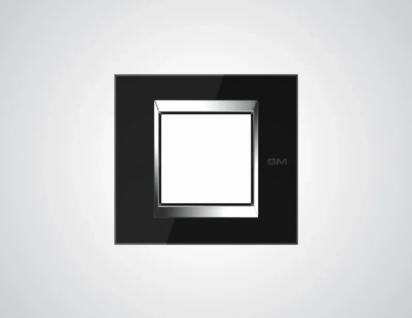 GM Modular Naturalz Regular - 2 M Cover Plate - PW 02 001 - Silk Black by GM Modular : Colours available: Black