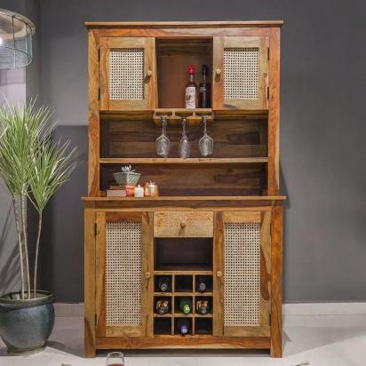 Daywithwood Mango Wood Bar Cabinet by Day With Wood : Colours available: Brown