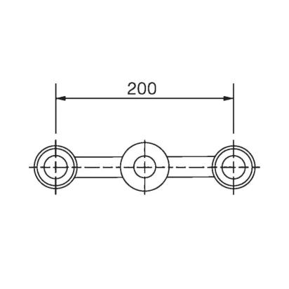 Ozone 2 Way Spider (180°) | Finish: Polished Stainless Steel by Ozone : Colours available: Silver 1 1