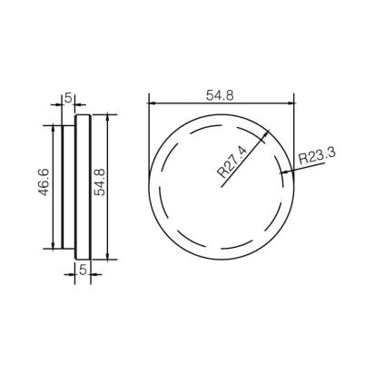 Ozone Handrail Connector - OZRAC-EC-50A SSS by Ozone : Colours available: Silver 3 1