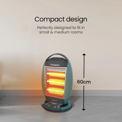 Crompton Insta Cozy 1200 W Halogen Room Heater by Crompton : Colours available: CadetBlue 1 1