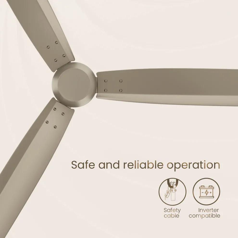 Crompton Energion Groove Remote BLDC Ceiling Fan - Opal White 4