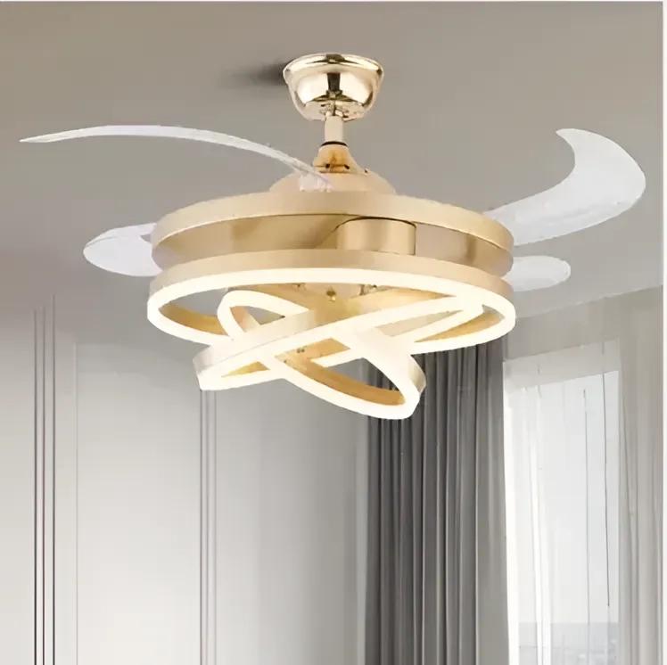 Glimmora Lustro Chandelier Ceiling Fan With Remote Control 4