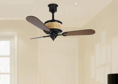 TheFanStudio Monarch Camel Bone Ceiling Fan by The Fan Studio : Colours available: Black
