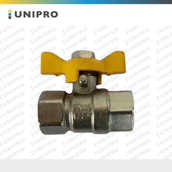 Unipro Brass Ball Valve - Butterfly Handle - 51-1001
