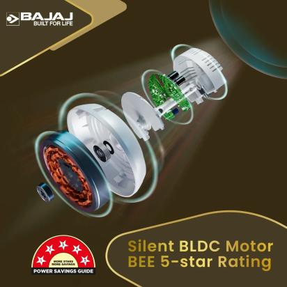 Bajaj Classico Sleek Plus 1200mm Ceiling Fan - Coal Grey by Bajaj : Colours available: SlateGray 10 2