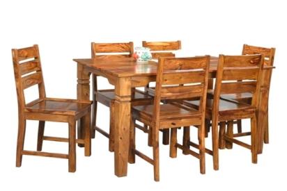 Natural Living Sheesham Wood Four Seater Sonu Dining