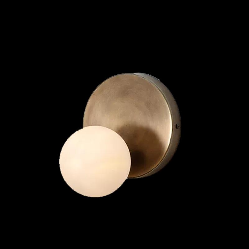 The Living Influence Stem Wall Sconce Glass Globe 2