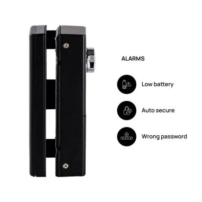 Ozone Smart Wi-Fi Lock for Glass Doors by Ozone for Bedroom, Office : Colours available: Black 11 5