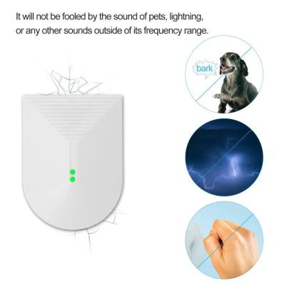 Jenix wireless glass break sensor | glass break shock detector | glass sensor JXGBS433 by Jenix : Colours available: White 1 1