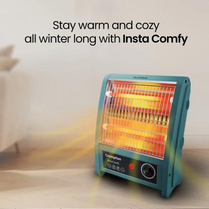 Crompton Insta Comfy 800 W Quartz Room Heater by Crompton : Colours available: CadetBlue 3 1