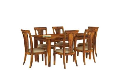 Urbanwood Mystic Dining Table Sets ( Honey Finish ) 2