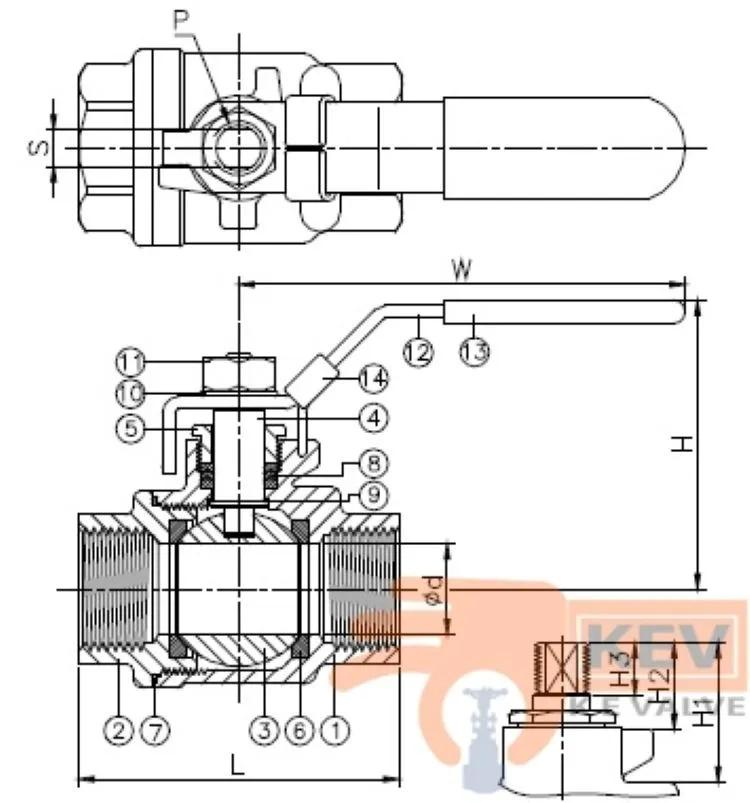 Ke Valve 2 PC Screwed End Ball Valve 2006 1