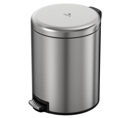 Dolphy 12 Liter Stainless Steel Round Pedal Bin - DWBN0092 by Dolphy for Hotel, Resort, Office : Colours available: Silver
