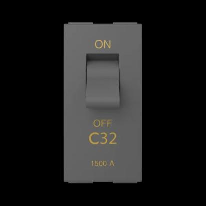 GM Modular Switches MCB AA 1 115 – Graphite Magnesia by GM Modular for Industrial, Home : Colours available: Graphite