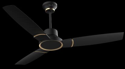Fybros Casa Ceiling Fan - FF2101MB48 by Fybros : Colours available: Black