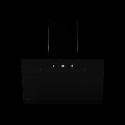 Crompton Eliteo Inclined Filterless Chimney 90cm by Crompton : Colours available: Black