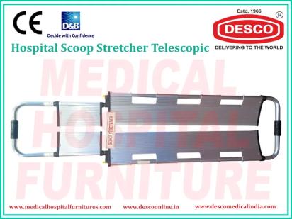 Desco Scoop Stretcher Telescopics by Desco : Colours available: Silver