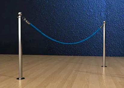 Q-Manager Rope Post - Floor Mount 3