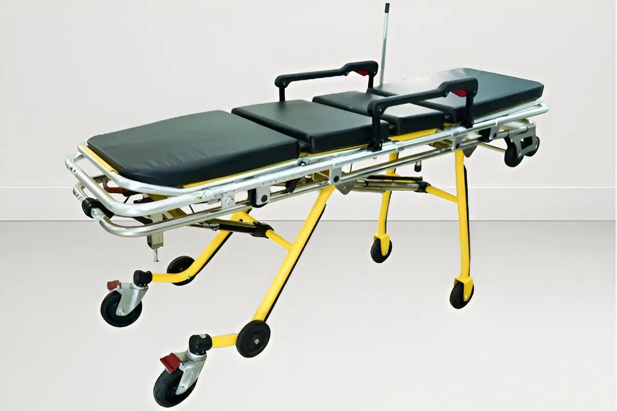 SI Surgical Hospital Trolley|Auto Folding Stretcher - SIS 2017