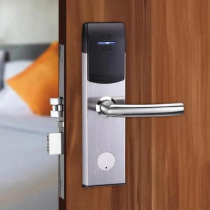 Ozone IDS & Opera Software Based Hotel Lock - SS by Ozone for Hotel, Resort : Colours available: Silver