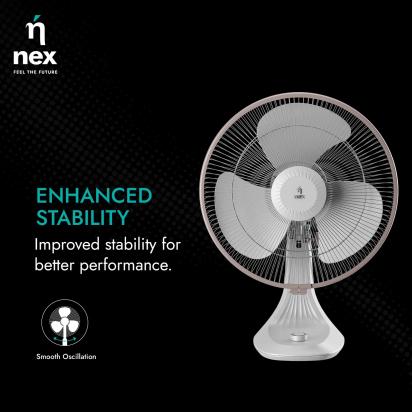 Bajaj NEX Glyde A5 Table - White by Bajaj : Colours available: White 9 2