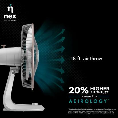 Bajaj NEX Glyde A5 Table - White by Bajaj : Colours available: White 8 1