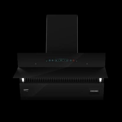 Crompton AQNova (Inclined) Chimney | Filterless 75 CM by Crompton : Colours available: Black