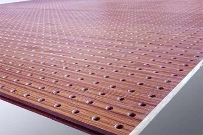 Gyptech OLMAC Perforated MDF Acoustical Panels by Gyptech : Colours available: Brown