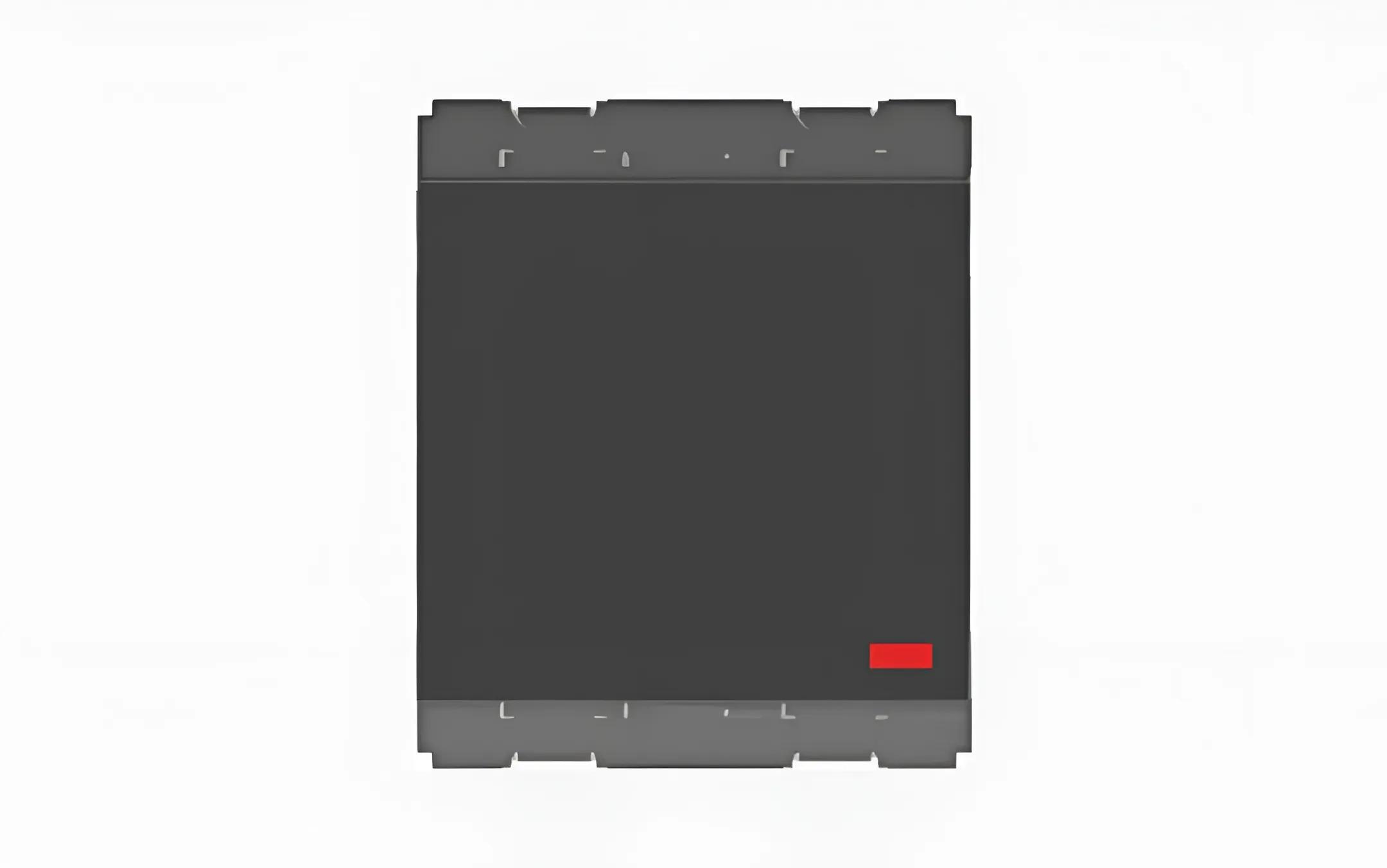 Norisys Charcoal Black Palm Switch 6A One-Way Single Pole with Indicator - 2 Module