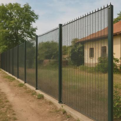 Justfence Anti Climb Mesh Fence by Justfence : Colours available: DarkGreen