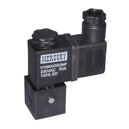 Mercury Direct Acting Solenoid ‘ND’ Series – Mini Valves (Series M22) by Mercury Pneumatics : Colours available: Black