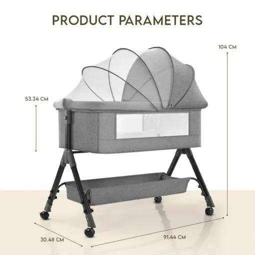 Star And Daisy 3 In 1 Cradle For Baby With Nursing Changing Tray 1