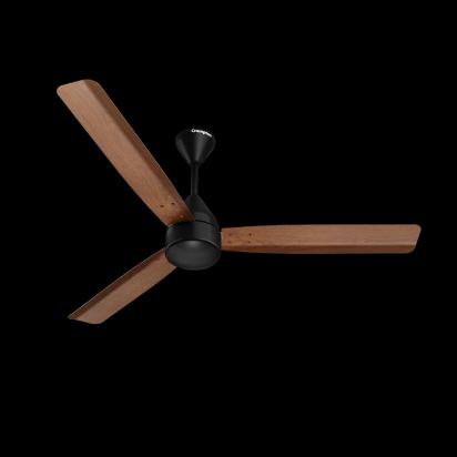 Crompton Energion Groove RegmoteBLDC Ceiling Fan - Dark Cherry Wood by Crompton : Colours available: WoodyBrown