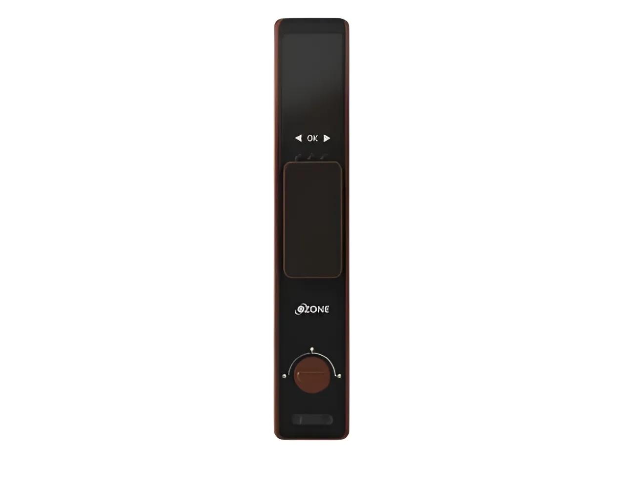 Ozone Smart Wi-Fi External Lock with Integrated HD Video Camera for Wooden & Metal Doors, 4-Way Access, OzoLife App, Fingerprint, Password, RFID Card, 40-100 mm Door Thickness, Free Installation, 3 Years Warranty (Antique Copper)
