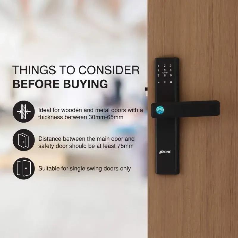 Ozone Smart Wi-Fi Internal Lock for Wooden & Metal Doors 2