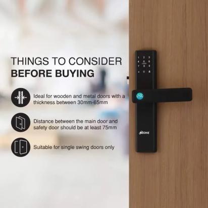Ozone Smart Wi-Fi Internal Lock for Wooden & Metal Doors by Ozone 3 2