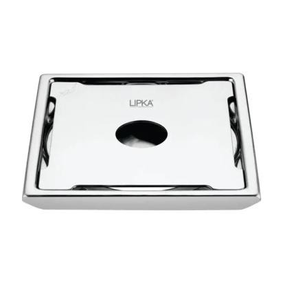Lipka Beta Deluxe Square Floor Drain (6 x 6 Inches) with Hole