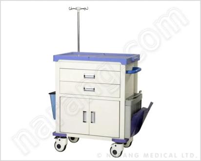 Narang Medical HF2256 : Treatment Trolley by Narang Medical Limited : Colours available: FloralWhite