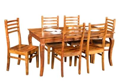 Natural Living SHEESHAM WOOD JOP CARVING DANING TABLE 165 X90