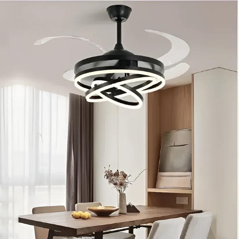 Glimmora Lustro Chandelier Ceiling Fan With Remote Control 2