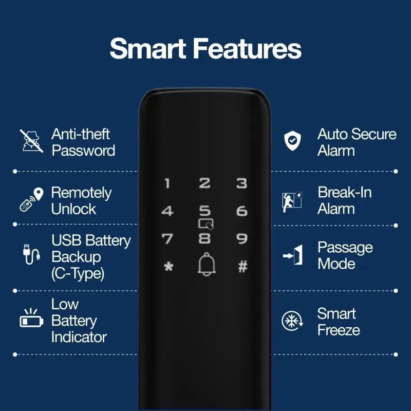 Ozone Smart Wi-Fi External Lock and Video Door Phone Combo 4