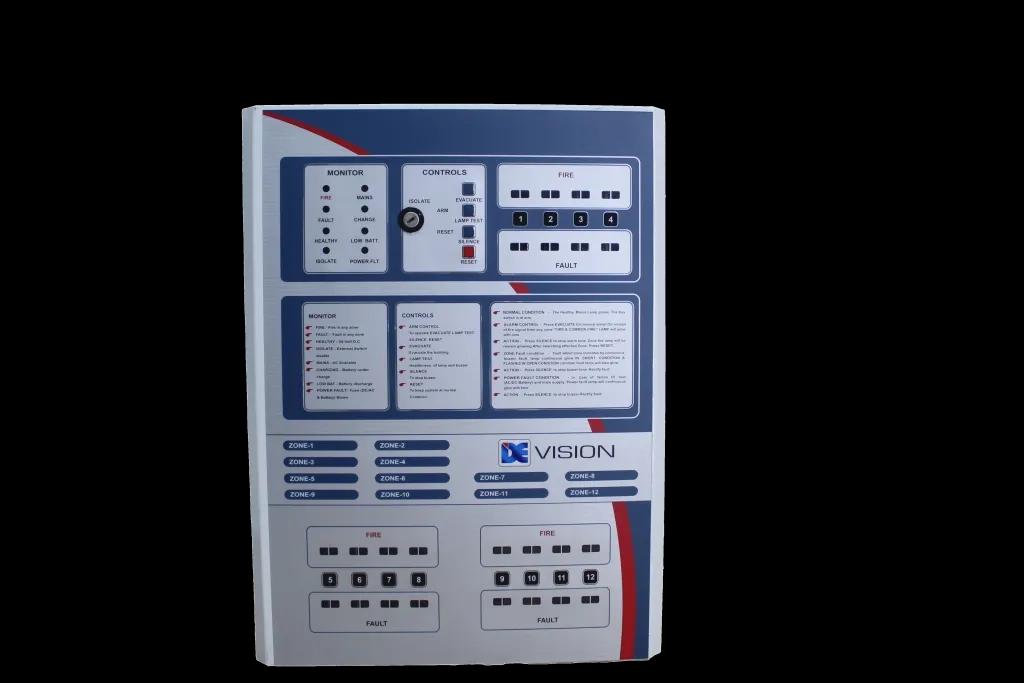 Daksh Electronics 12 Zones Conventional Fire Alarm Control Panel- Model -  DAKSH VISION