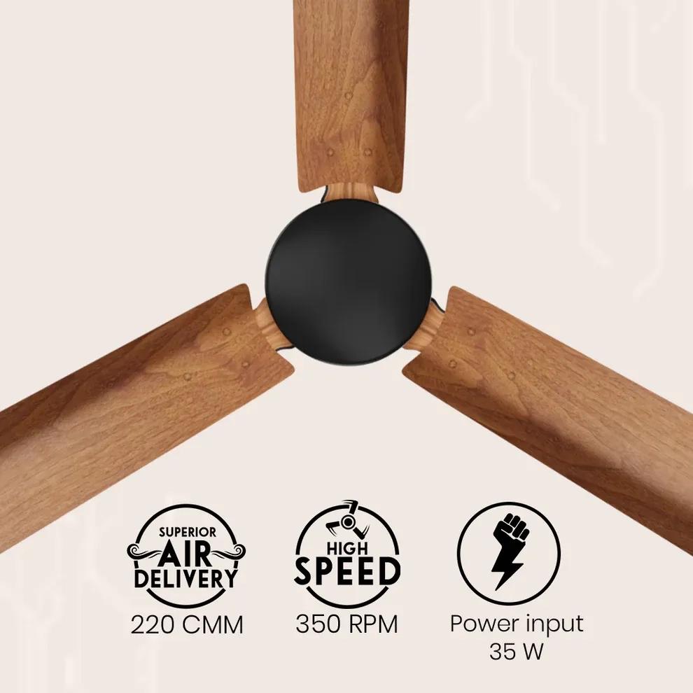 Crompton Energion Hyperjet smart BLDC Ceiling Fan - Dark Cherrywood 3