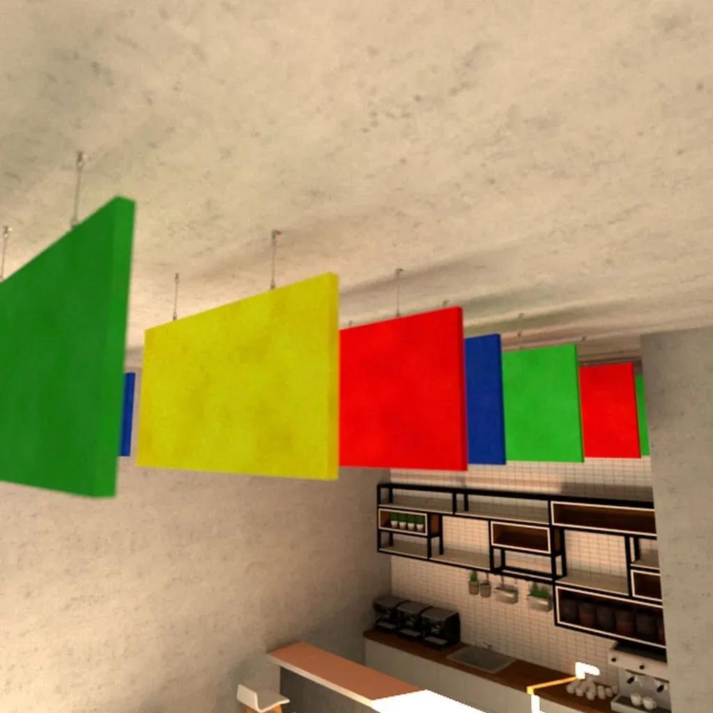 Anutone Soft Subtex Wave Nubby Colours - Baffle Ceiling