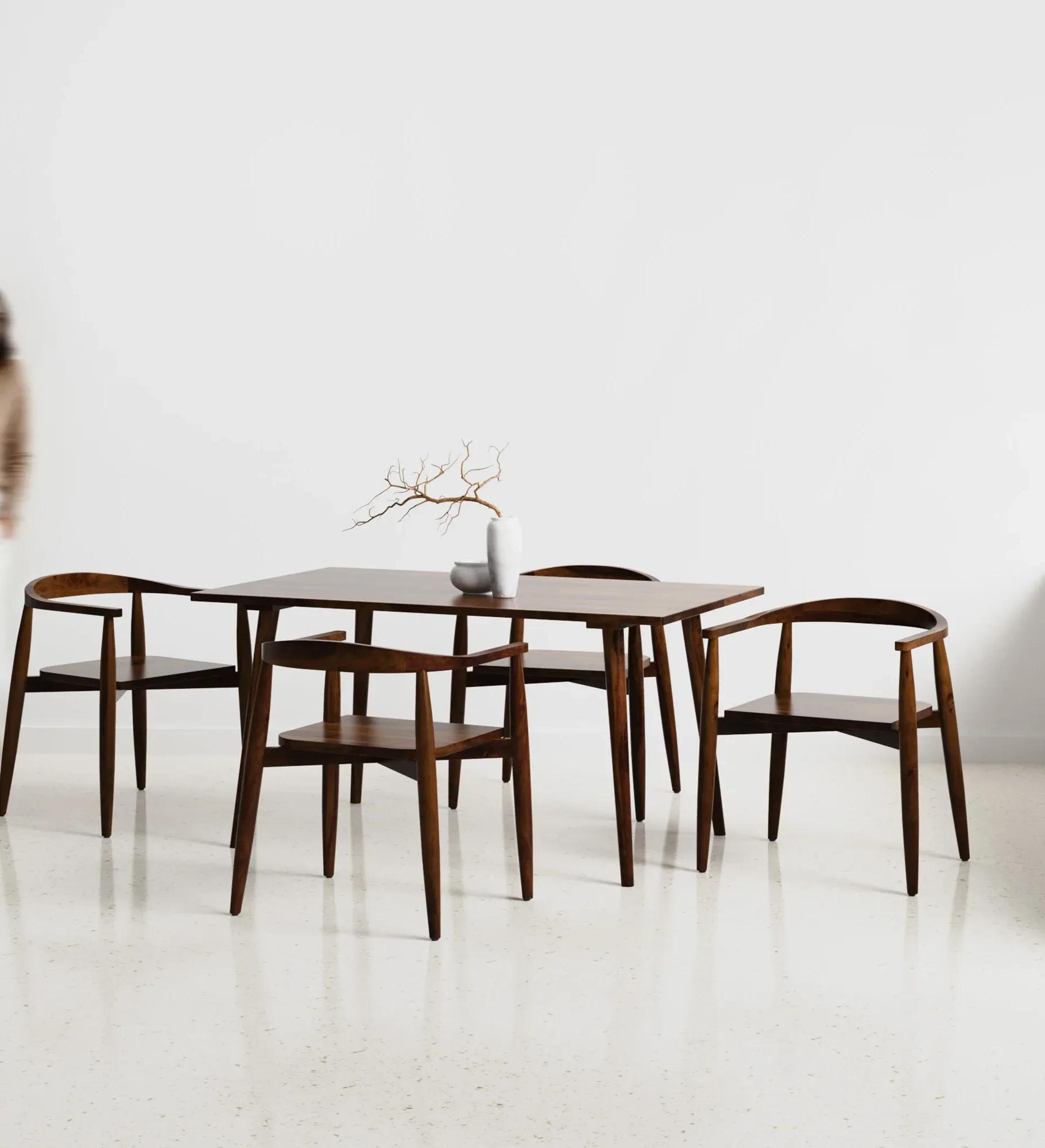Craftsmill Helena Millie Walnut Dining Table Set