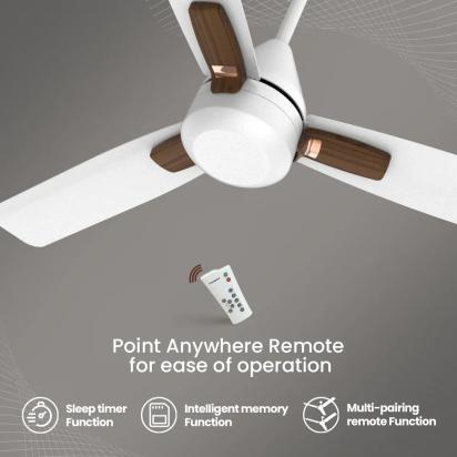 Crompton Energion Cromair Plus BLDC Ceiling Fan - Conch Cream by Crompton : Colours available: GhostWhite 10 1